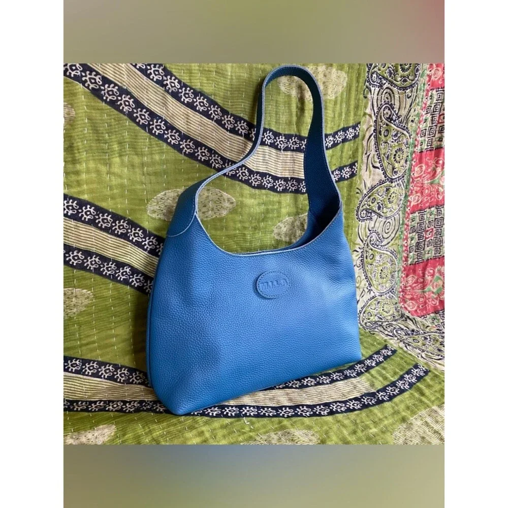 NWOT M.I.L.A Royal Blue Celina Leather High Quality Hobo Bag Best Selling Style